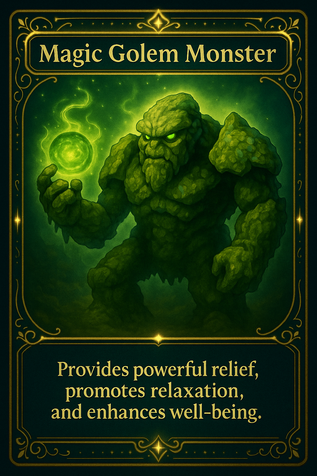 Magic Golem Monster Playing Card 91/100